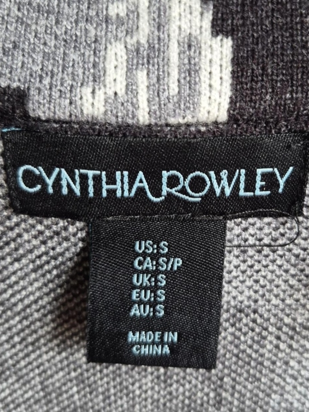Cynthia Rowley Black Cardigan